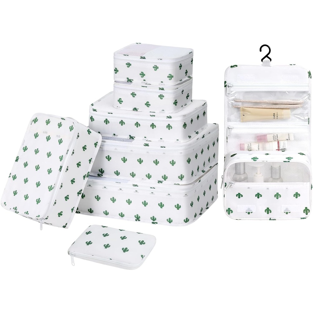 image:imageDIMJ Packing Cubes 8 Pack Travel Bags Organizer Lightweight Luggage Organizers for Suitcase Travel Essentials