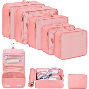 image:image8 Pcs Packing Cubes for SuitcasesTravel Cubes Set Storage Bag Suitcase Organizer Lightweight Luggage