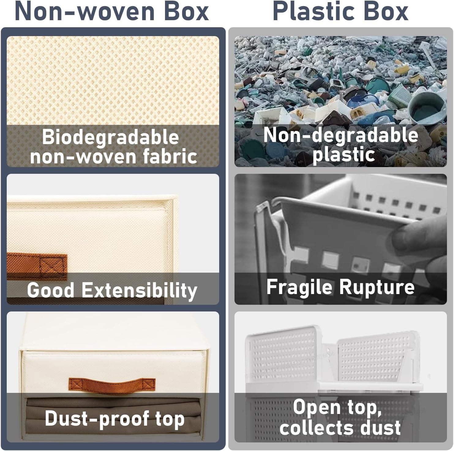image:imageDIMJ Closet Organizers and Storage Foldable Storage Bins with Drawers Fabric Stackable Storage Drawers with Clear WindowFabric Clothes Organizers and Storage Drawers for Closet 4Pack BlackBeige